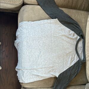 21men Charcoal and Heather Gray Tee